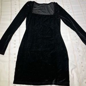 Sleek Black Mini Party Dress